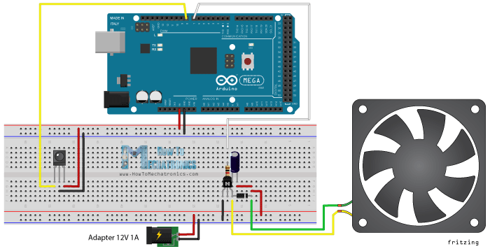 Controlling-a-DC-Fan-speed-with-a-TV-Remote-Circuit-Schematics