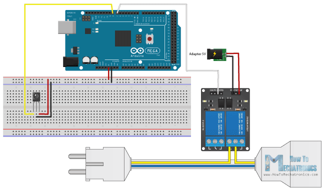 Controlling-high-voltage-home-appliances-using-the-TV-Remote-Circuit-Schematics