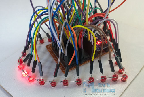 DIY-LED-Photo-Frame-Connected