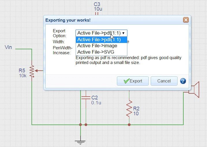 EasysEDA Export Feature