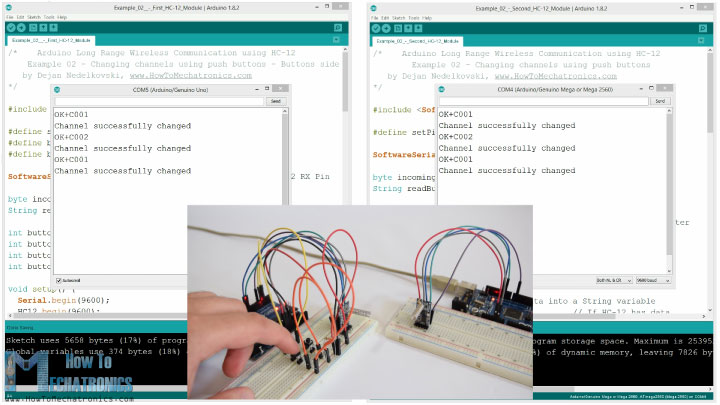 Example 02 - HC-12 channels selecting