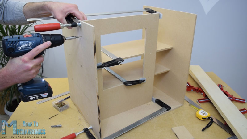 Assembling the MDF boards