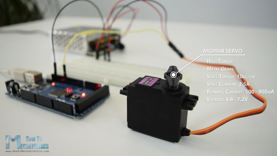 Arduino Servo Motor Control MG996R
