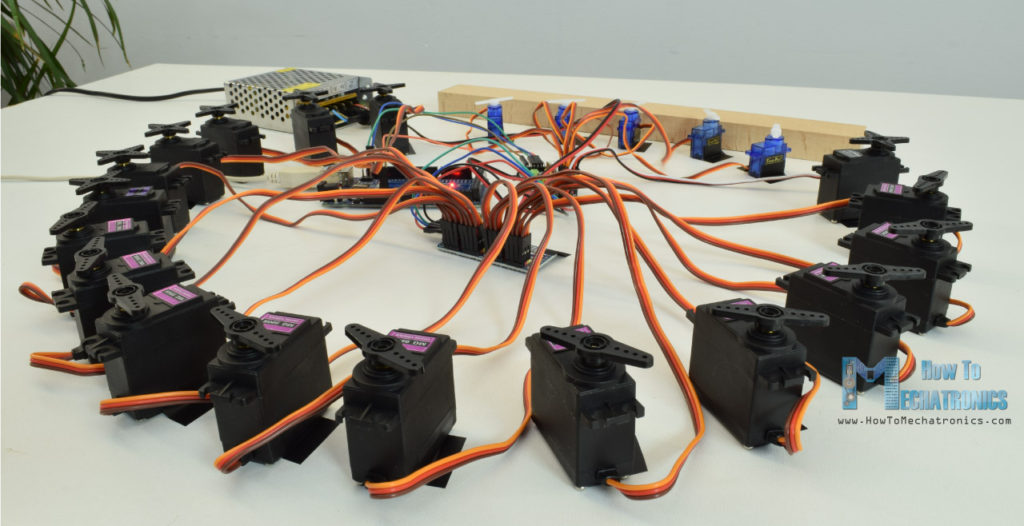 Controlling multiple servo motors with Arduino and PCA9685 PWM Driver