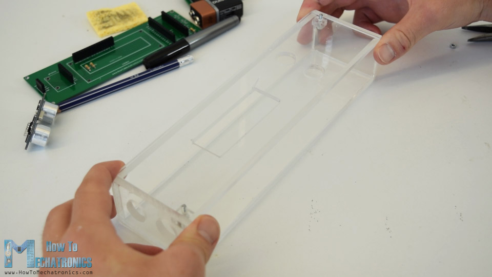 acrylic case for arduino range measurer