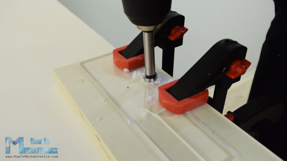 driling acrylic with forstner bit