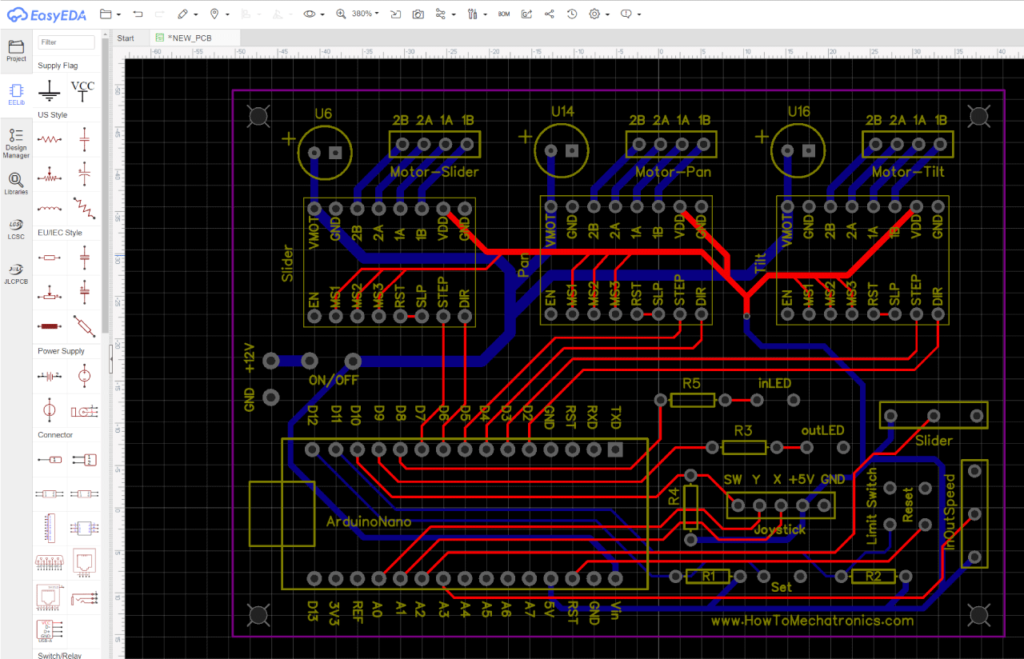 DIY Camera slider PCB design