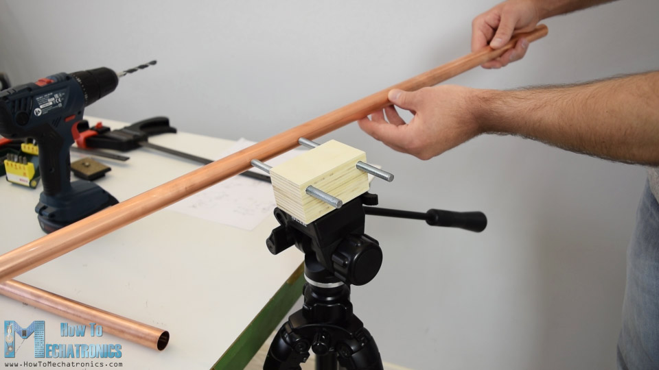 mounting the rails onto the base