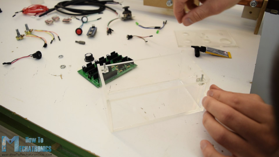 transparent acrylic controller case