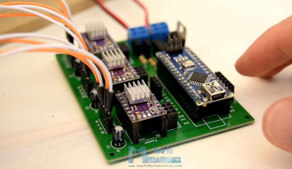 Arduino and DRV8822 Circuit PCB for 3D Wire Bending Machine