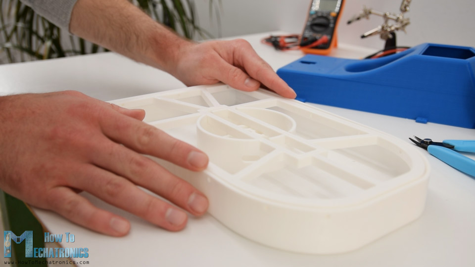 DIY RC hovercraft hull and skirt holder