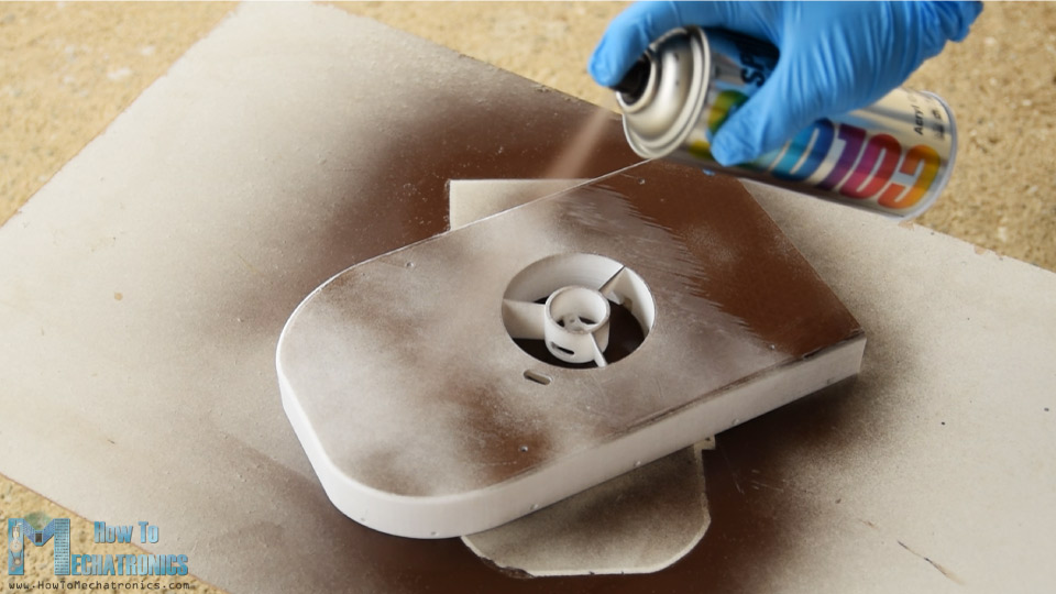 Painting a 3D print using acrylic spray paint