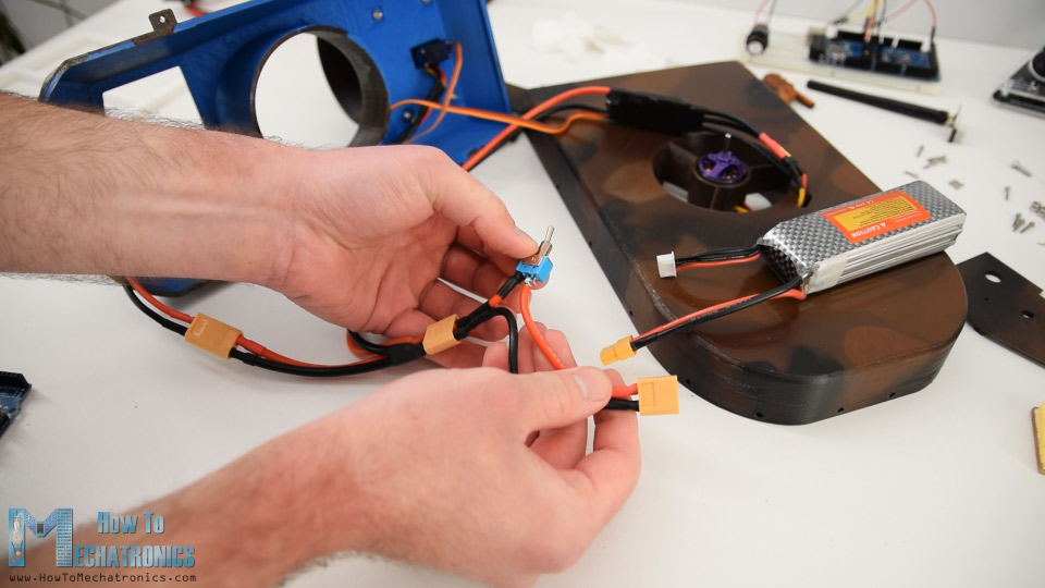 XT60 parallel connector - 2 ESCs 1 Battery - Additional power switch