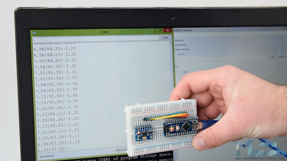 MPU6050 Pitch Roll and Yaw outputs