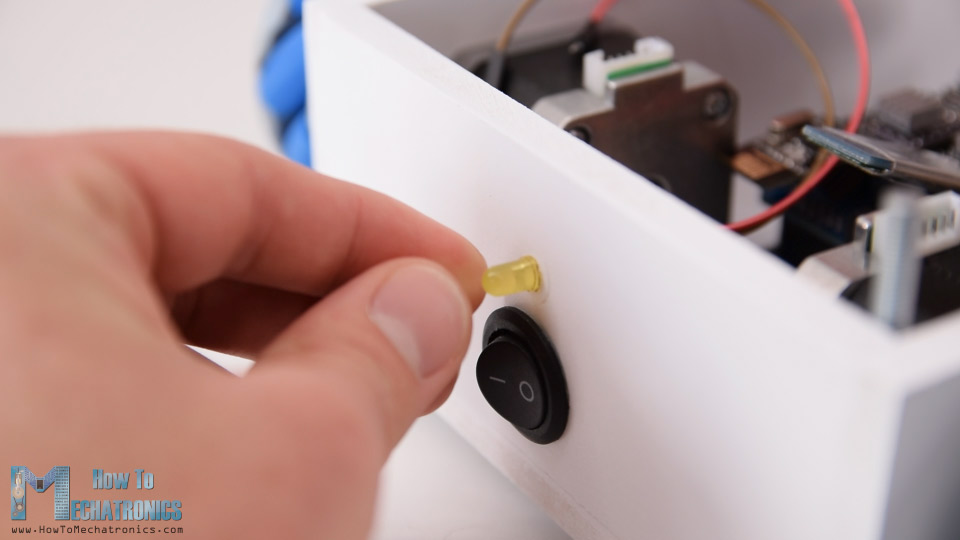 Battery voltage indicator LED