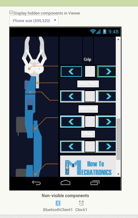 Robot Arm Control App