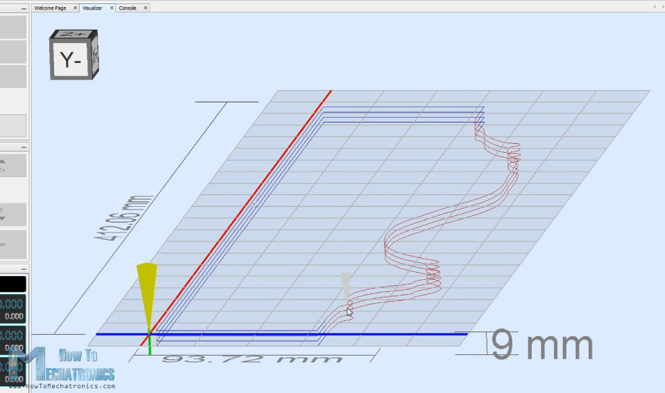 3d shape for foam cutting in universal g code sender