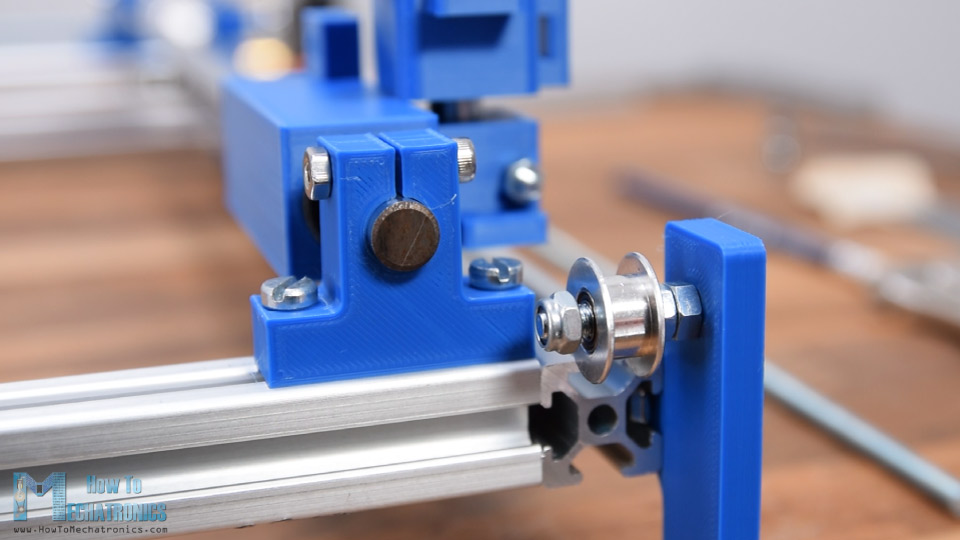 Installing idler pulley for GT2 belt