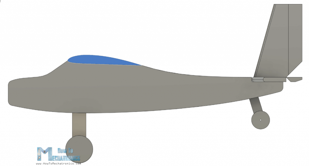 DIY RC plane with CLARCK Y airfoil - 3D Model