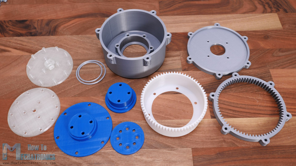 3D Printed parts for Strain Wave Gear