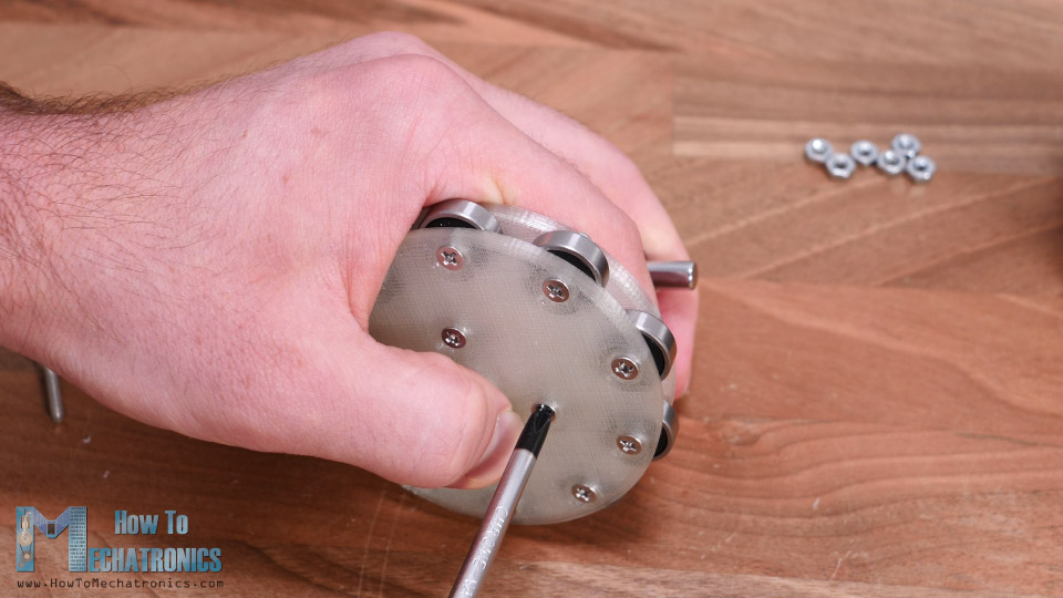 Assembling the 3D Printed Wave Generator for the Strain Wave Gear