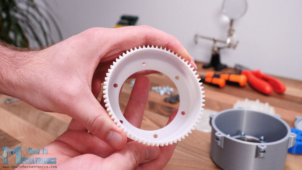 Flexible 3D Printed Flex spline in PLA material