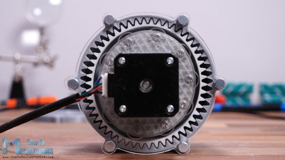 Strain Wave Gear or Harmonic Drive with 25 to 1 reduction ratio