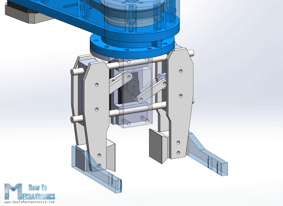 Gripper Mechanism for Robots - 3D Model
