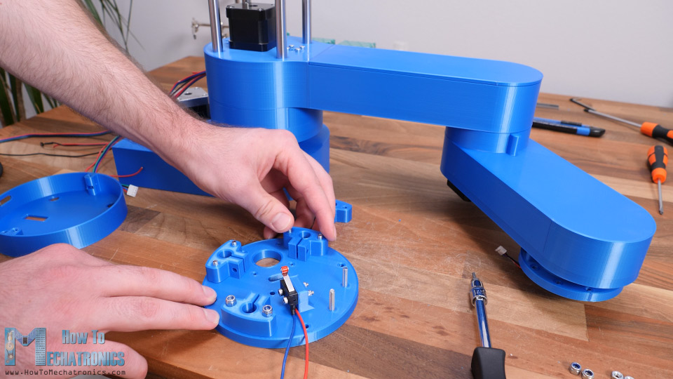 Preparing the top plate for the Z axis