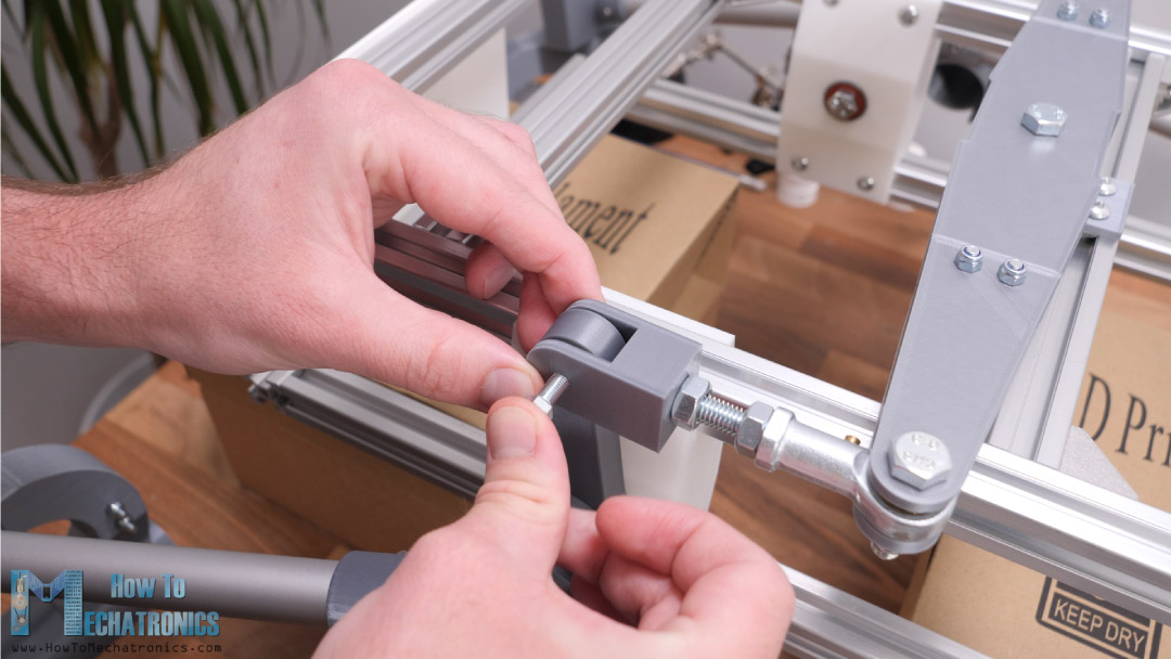 Assembling the differential for the rocker-bogie suspension on the DIY mars rover