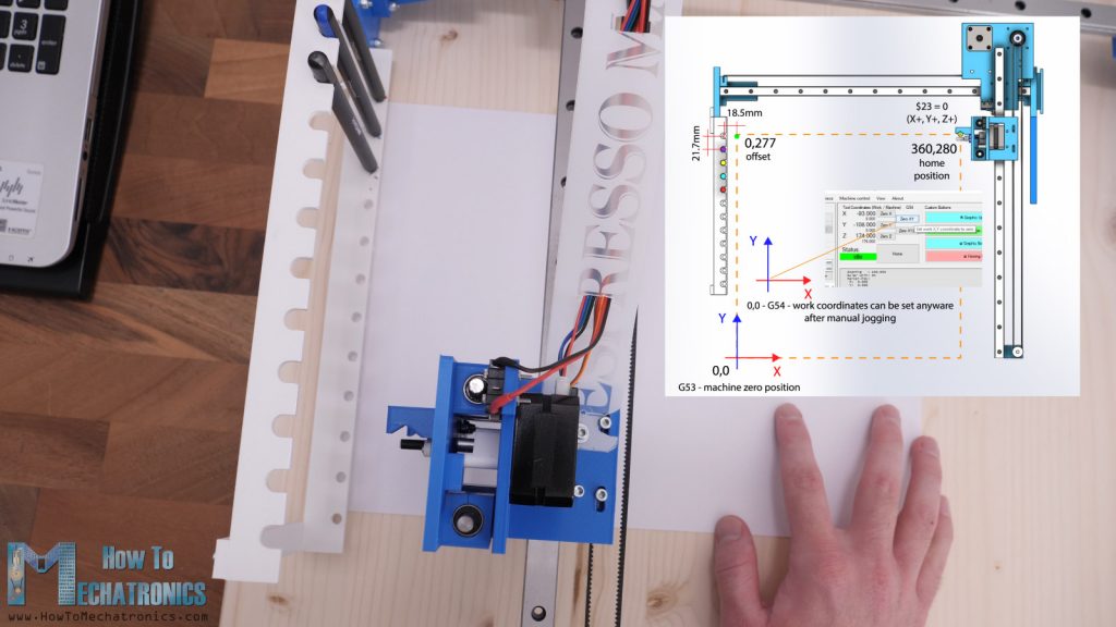 G54 G-code - how to setup the work coordinate system