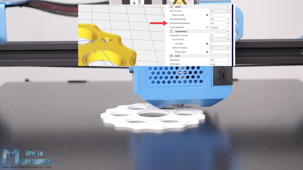 Hole horizontal expansion option for more accurate prints