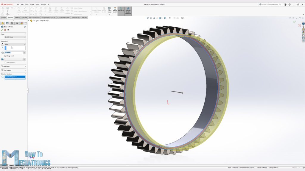 Designing a harmonic drive flex spline