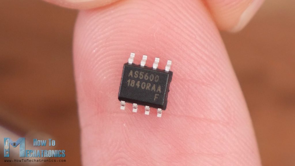 AS5600 encoder - magnetic rotary position sensor - close up