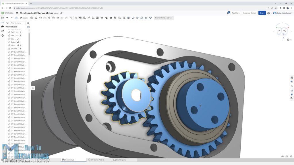 Gearbox with herringbone gears