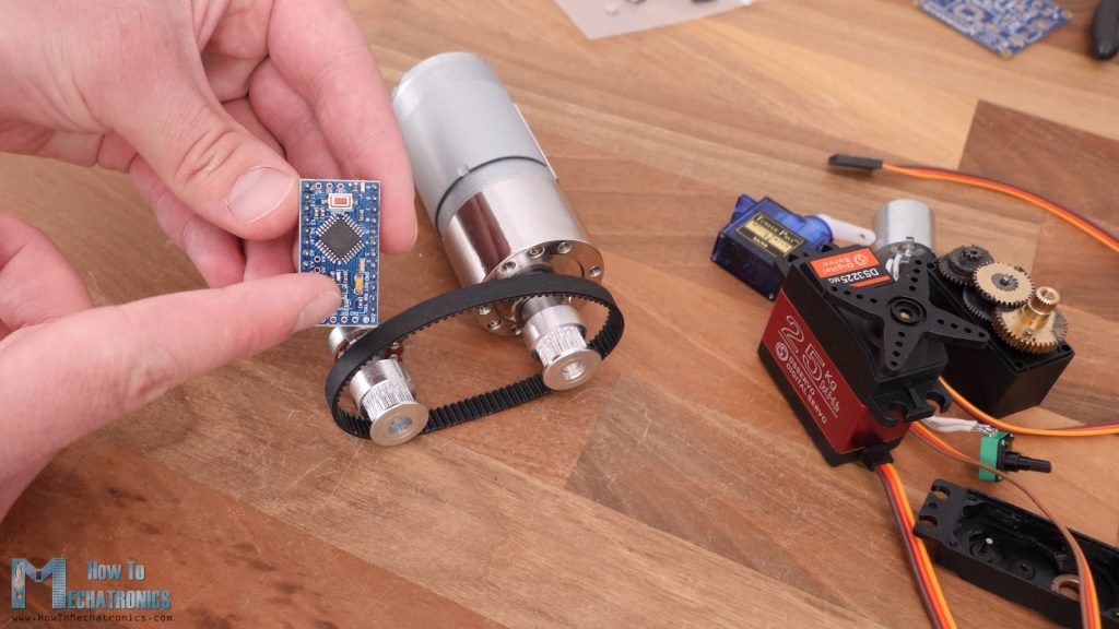 How to make a custom servo motor with big DC motor