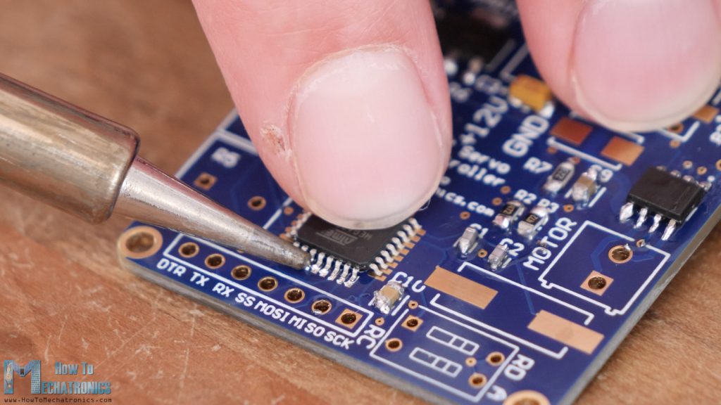 Soldering Atmega328p-au SMD chip