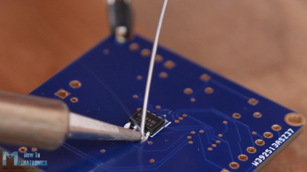 Soldering the AS5600 encoder to the PCB