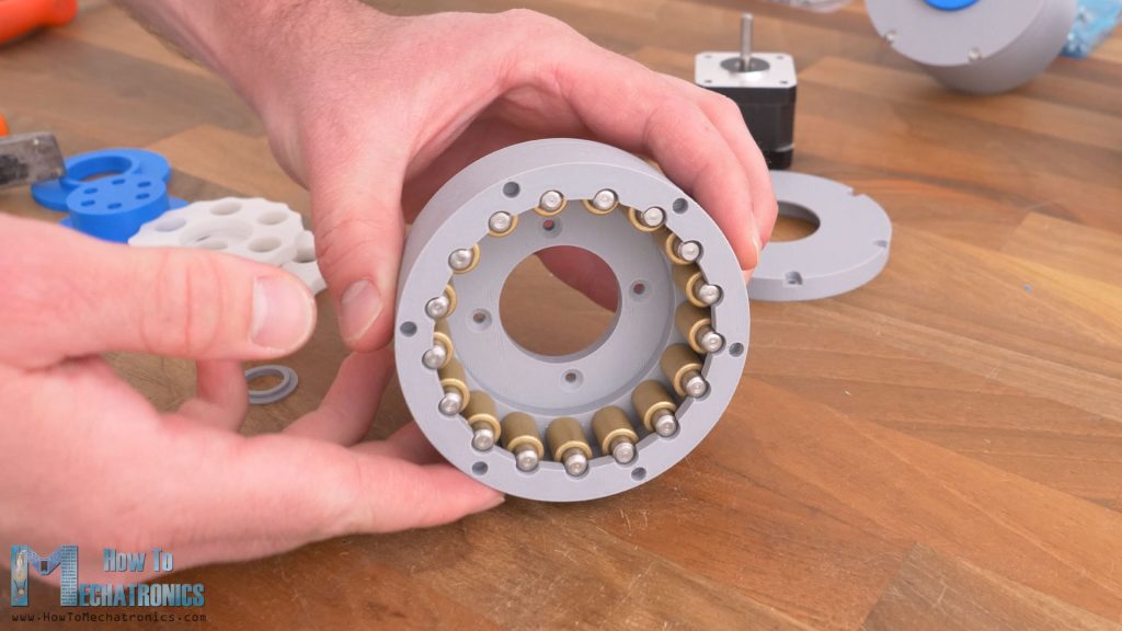 3D Printed Cycloidal drive with 10mm bushings