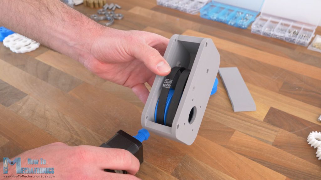 Inserting the GT2 belts for the drive