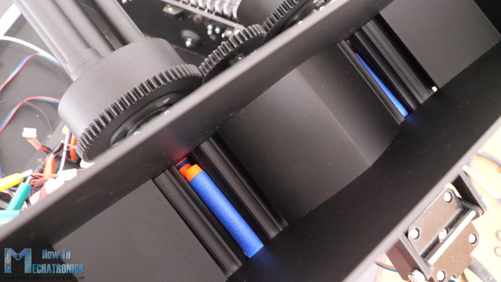 200 nerf darts magazine loading system with rollers