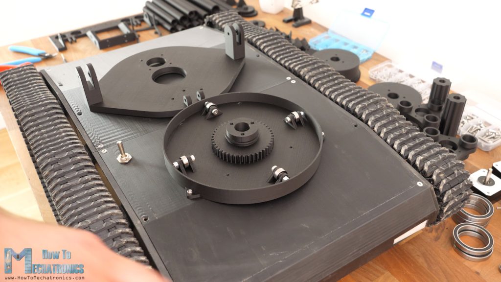 Assembling the turret base