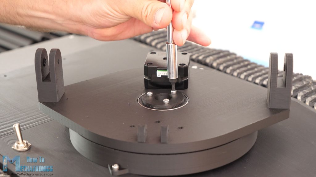 Completing the pan mechanism