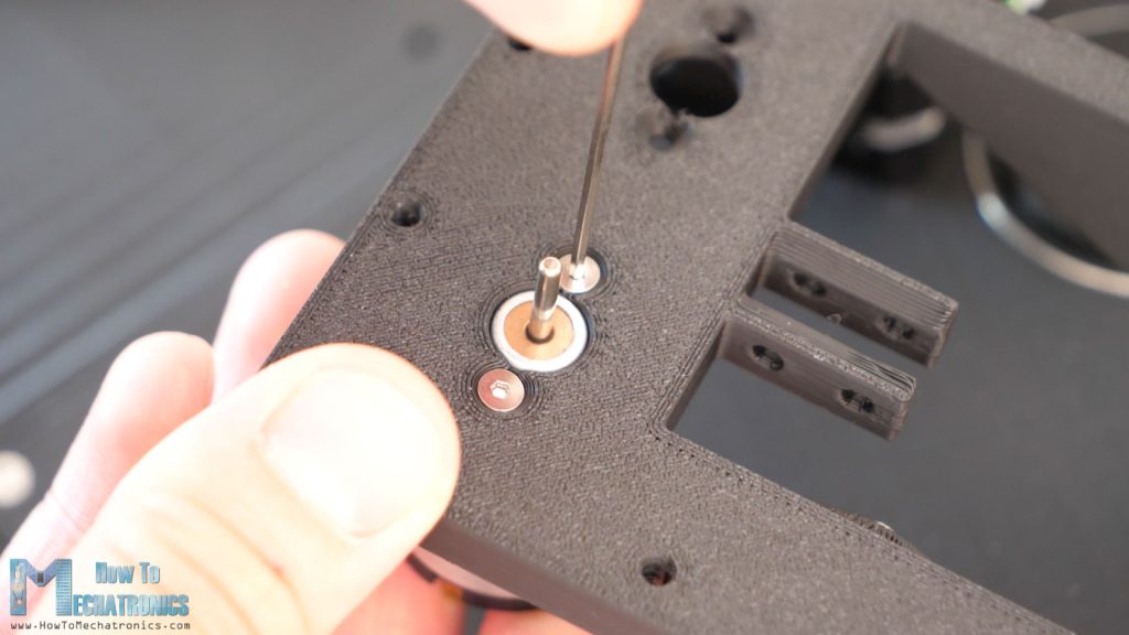 Installing the flywheels dc motor