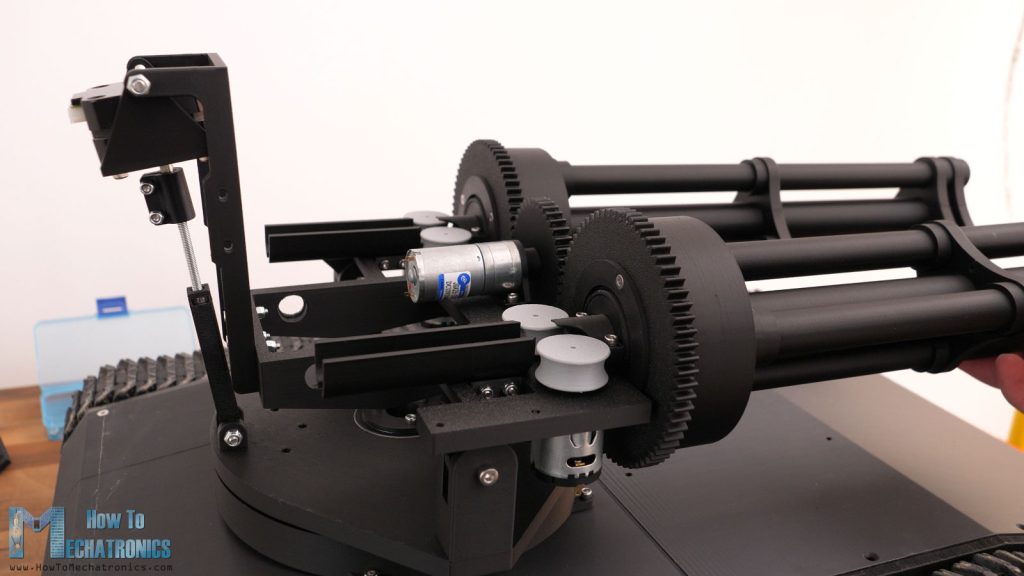 Nerf blaster turret - pan and tilt mechanism